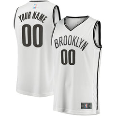 Fanatics - Brooklyn Nets Youth Fast Break Replica Custom Jersey - Association Edition - White