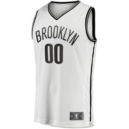 Brooklyn Nets Youth Fast Break Replica Custom Jersey - Association Edition - White | NBA Jerseys