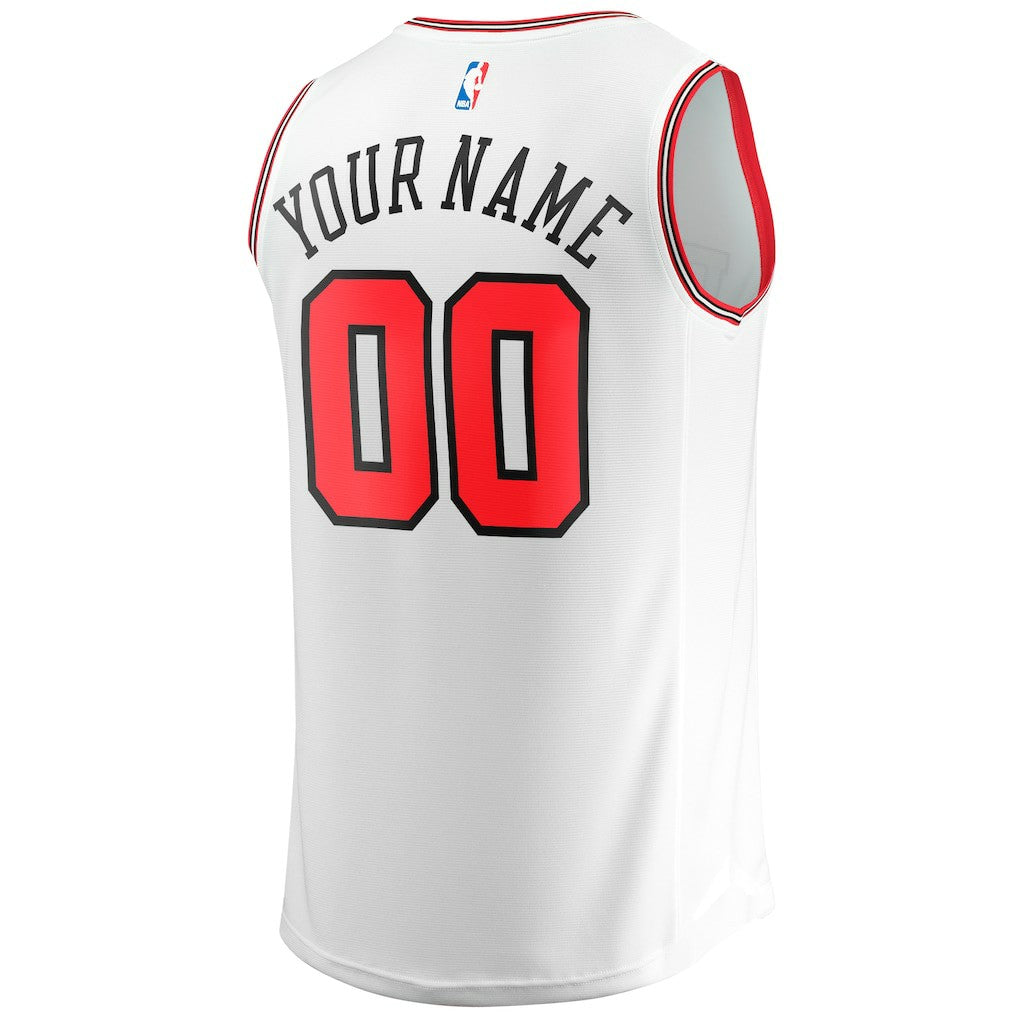 Fanatics - Chicago Bulls Youth Fast Break Replica Custom Jersey - Association Editi- White