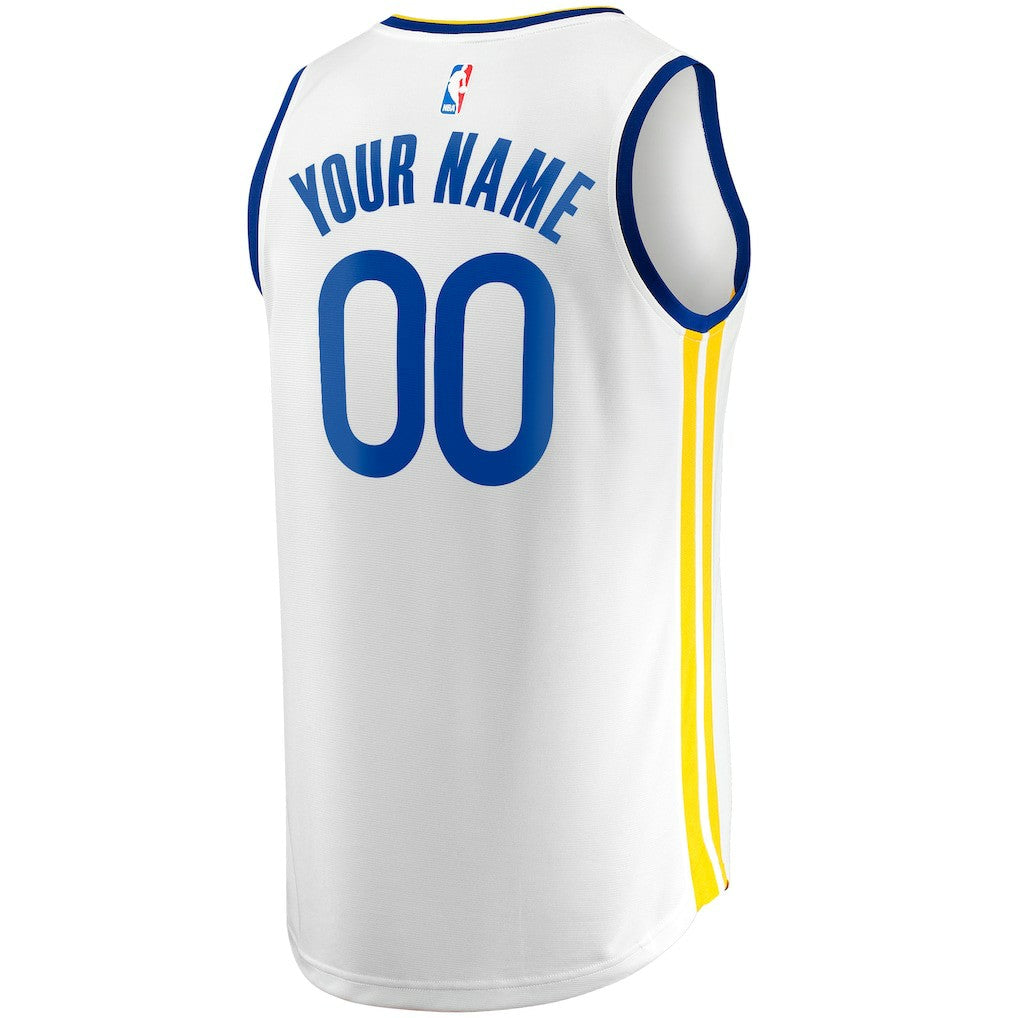 Fanatics - Golden State Warriors Youth Fast Break Replica Custom Jersey - Association Editi- White