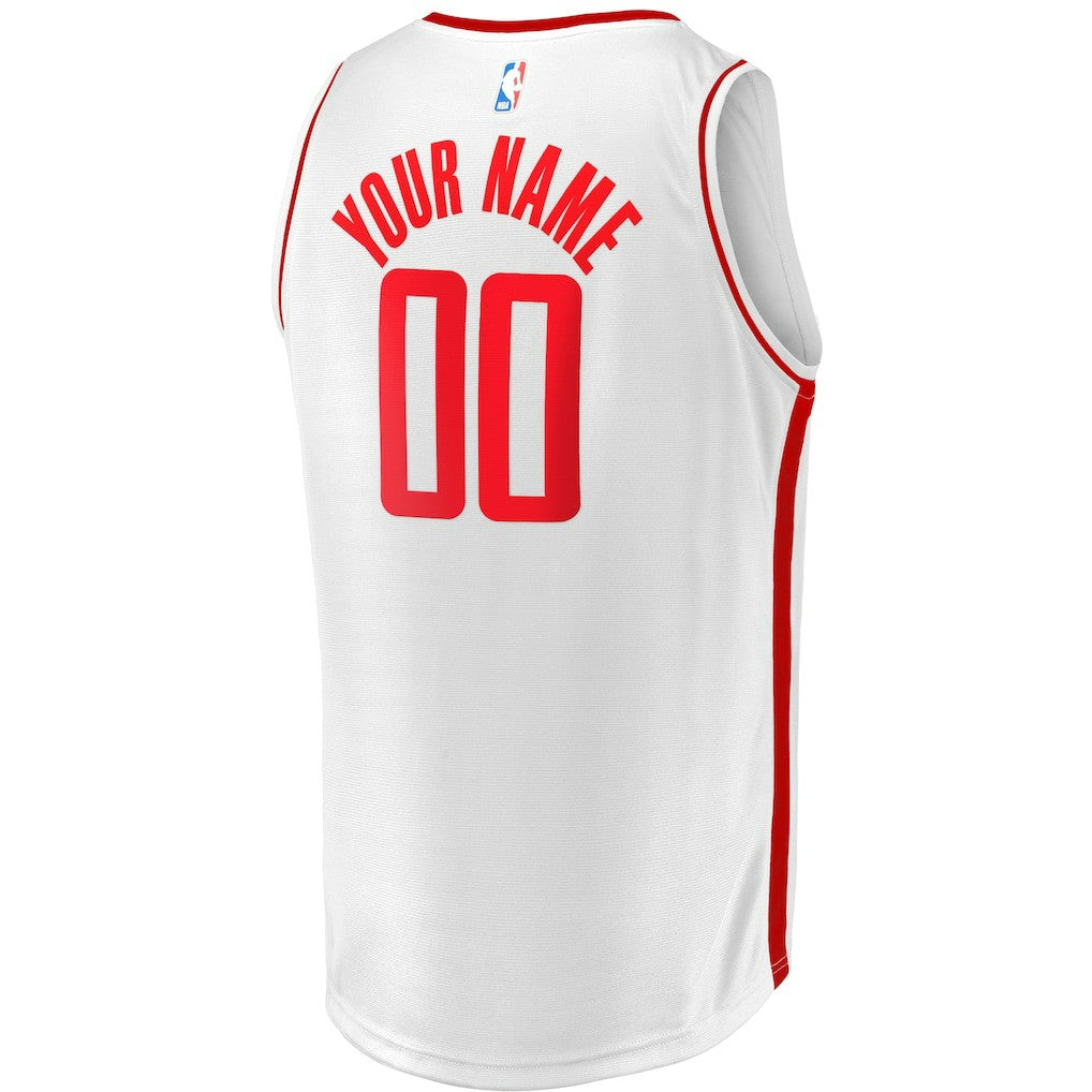 Houston Rockets Youth Fast Break Replica Custom Jersey - Association Edition - White | NBA Jerseys
