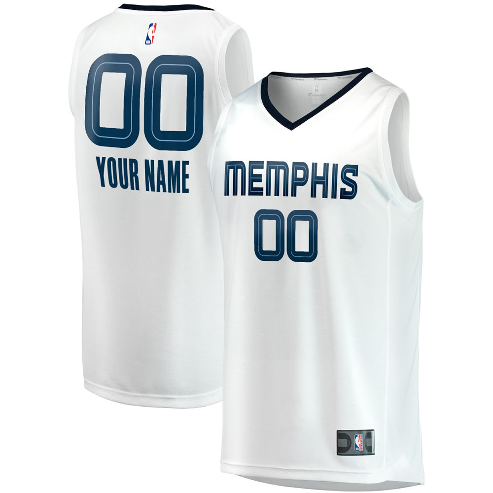 Fanatics - Memphis Grizzlies Youth Fast Break Replica Custom Jersey - Association Edition - White