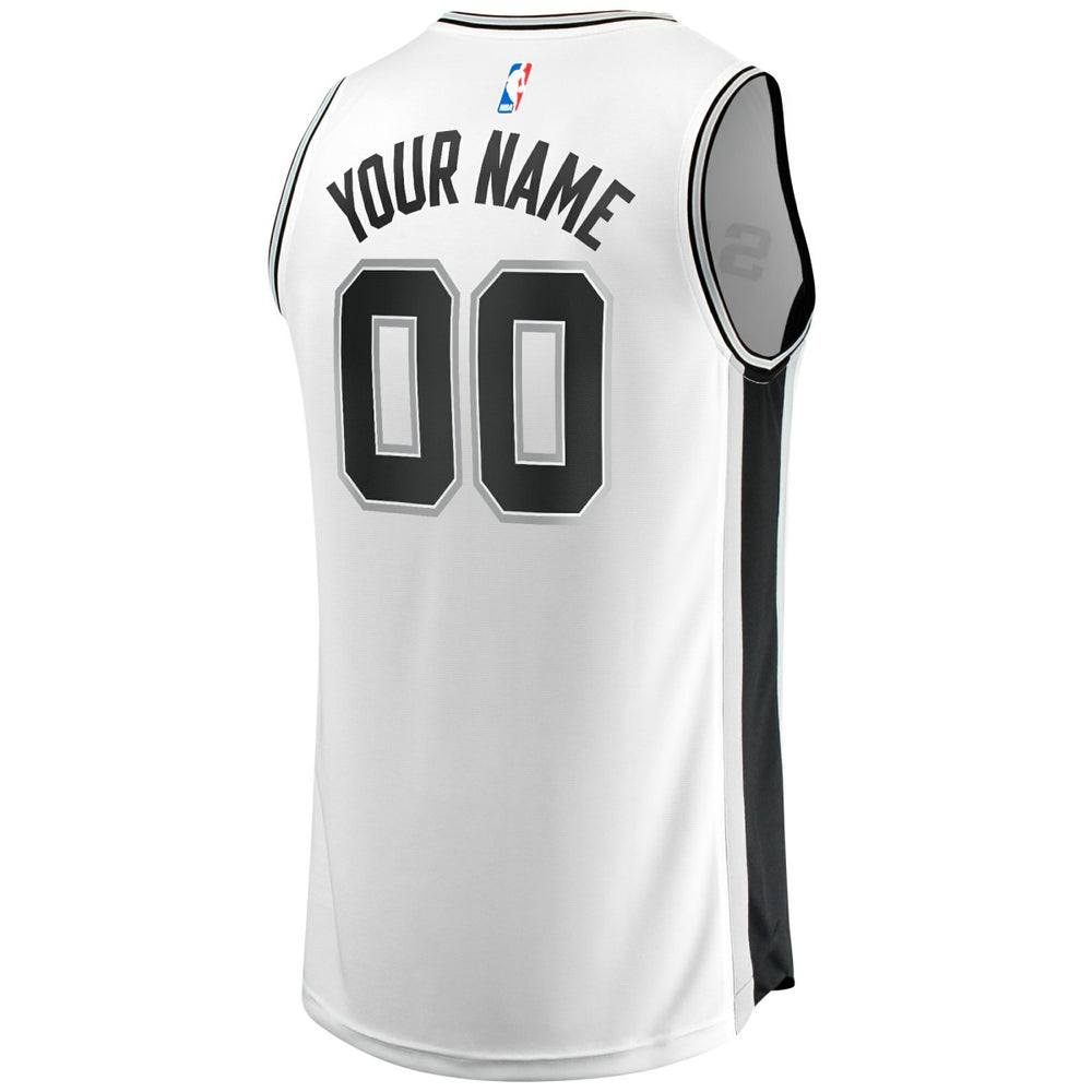 Fanatics - San Antonio Spurs Youth Fast Break Replica Custom Jersey - Association Edition - White