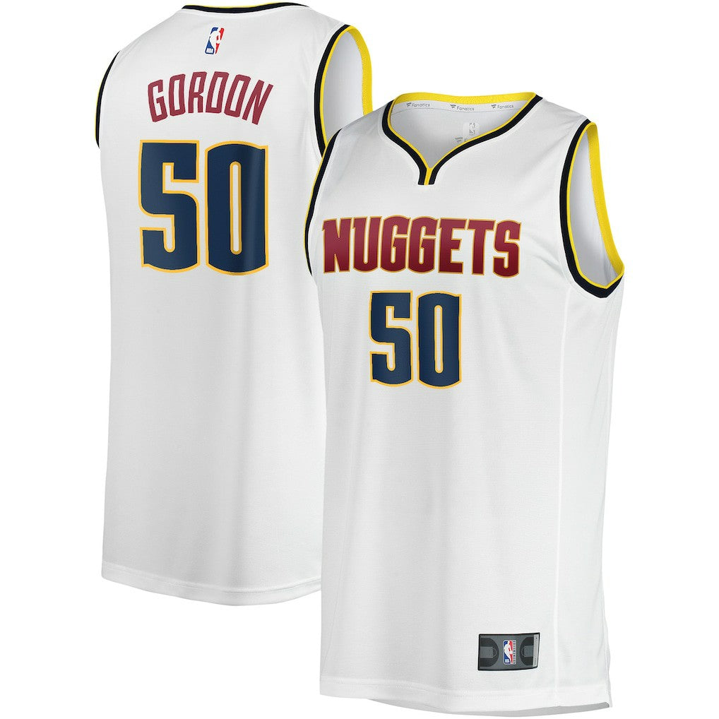 Aaron Gordon Denver Nuggets Fast Break Player Jersey sale - Association Editi- White | NBA Jerseys