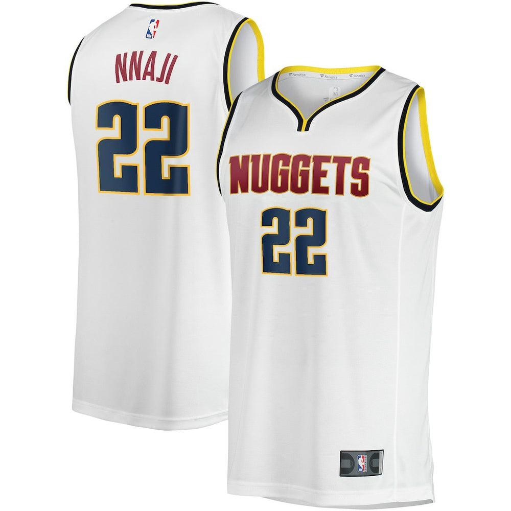 Fanatics - Zeke Nnaji Denver Nuggets Fast Break Player Jersey - Association Editi- White