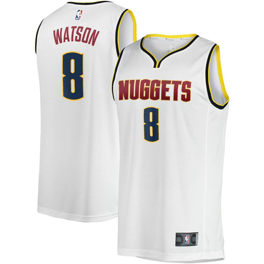 Peyton Watson Denver Nuggets Fast Break Player Jersey sale - Association Editi- White | NBA Jerseys