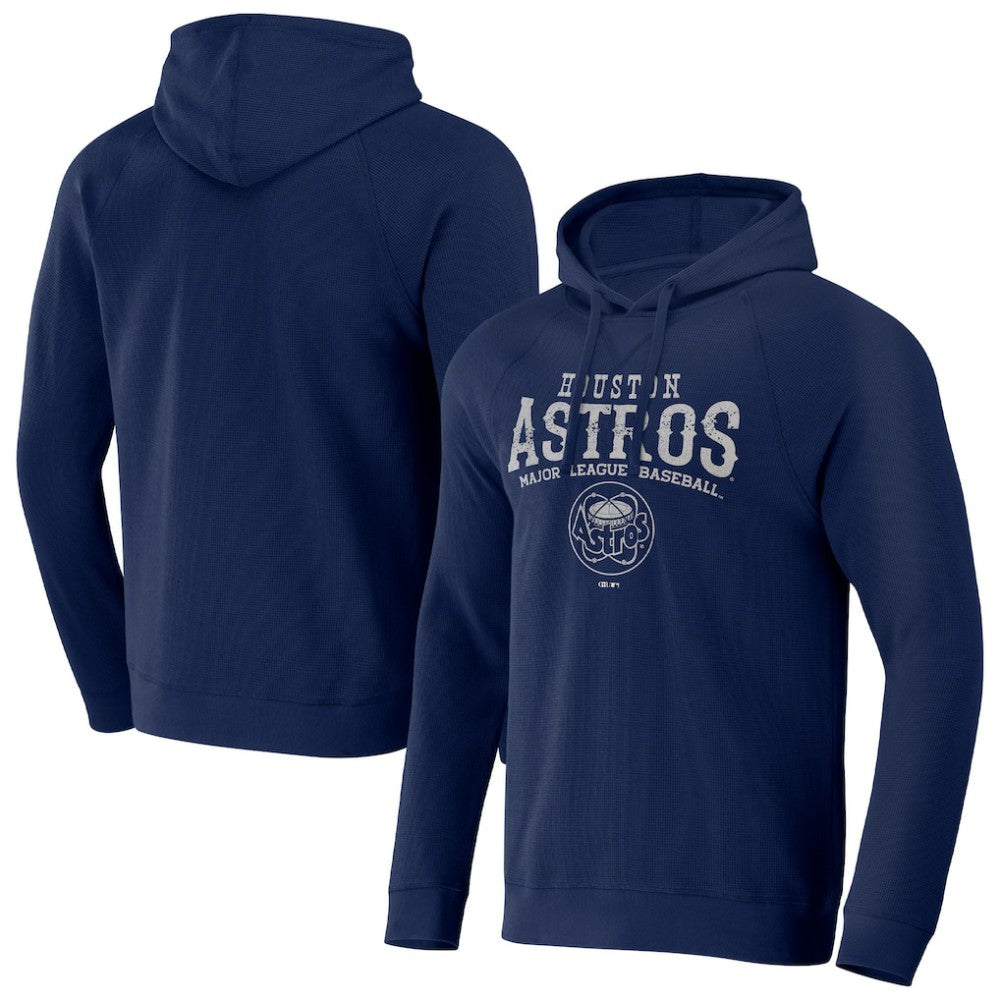 Houston Astros Darius Rucker Collection by Fanatics Waffle-Knit Raglan Pullover Hoodie discount