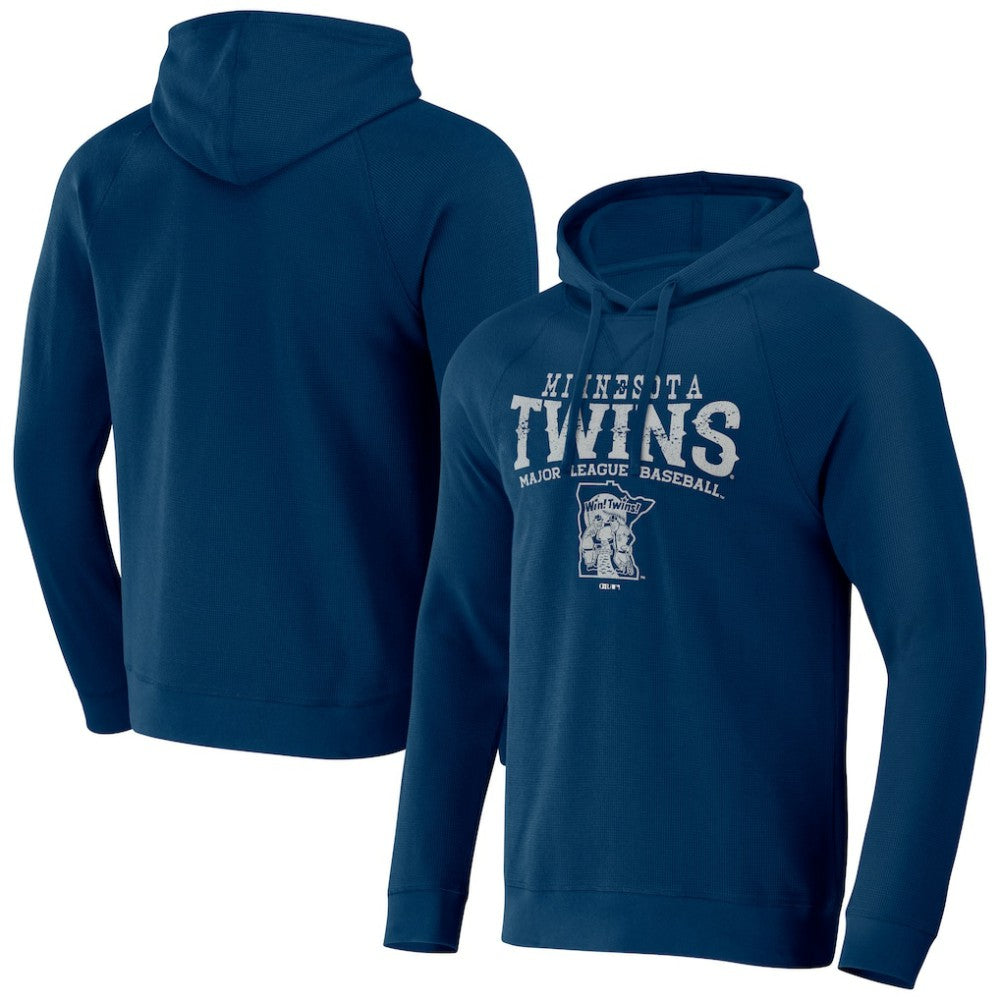 Minnesota Twins Darius Rucker Collection by Fanatics Waffle-Knit Raglan Pullover Hoodie Lifestyle