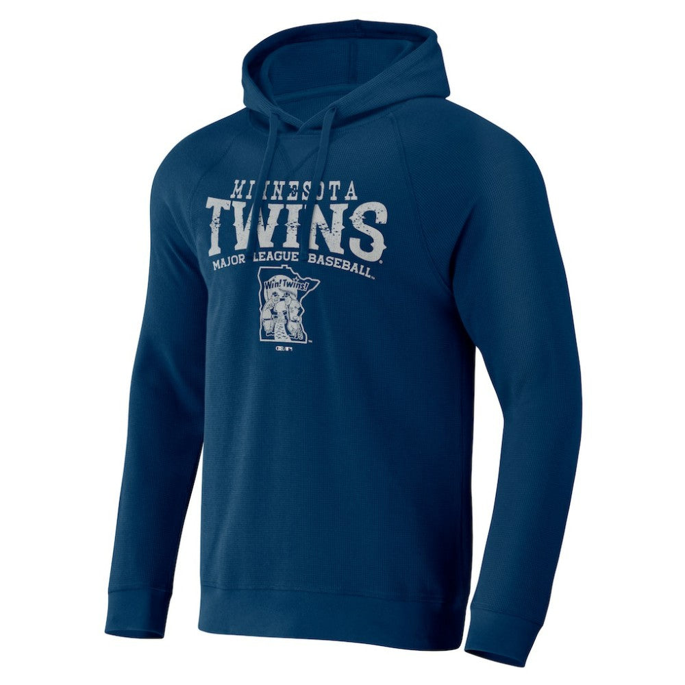 Minnesota Twins Darius Rucker Collection by Fanatics Waffle-Knit Raglan Pullover Hoodie Lifestyle