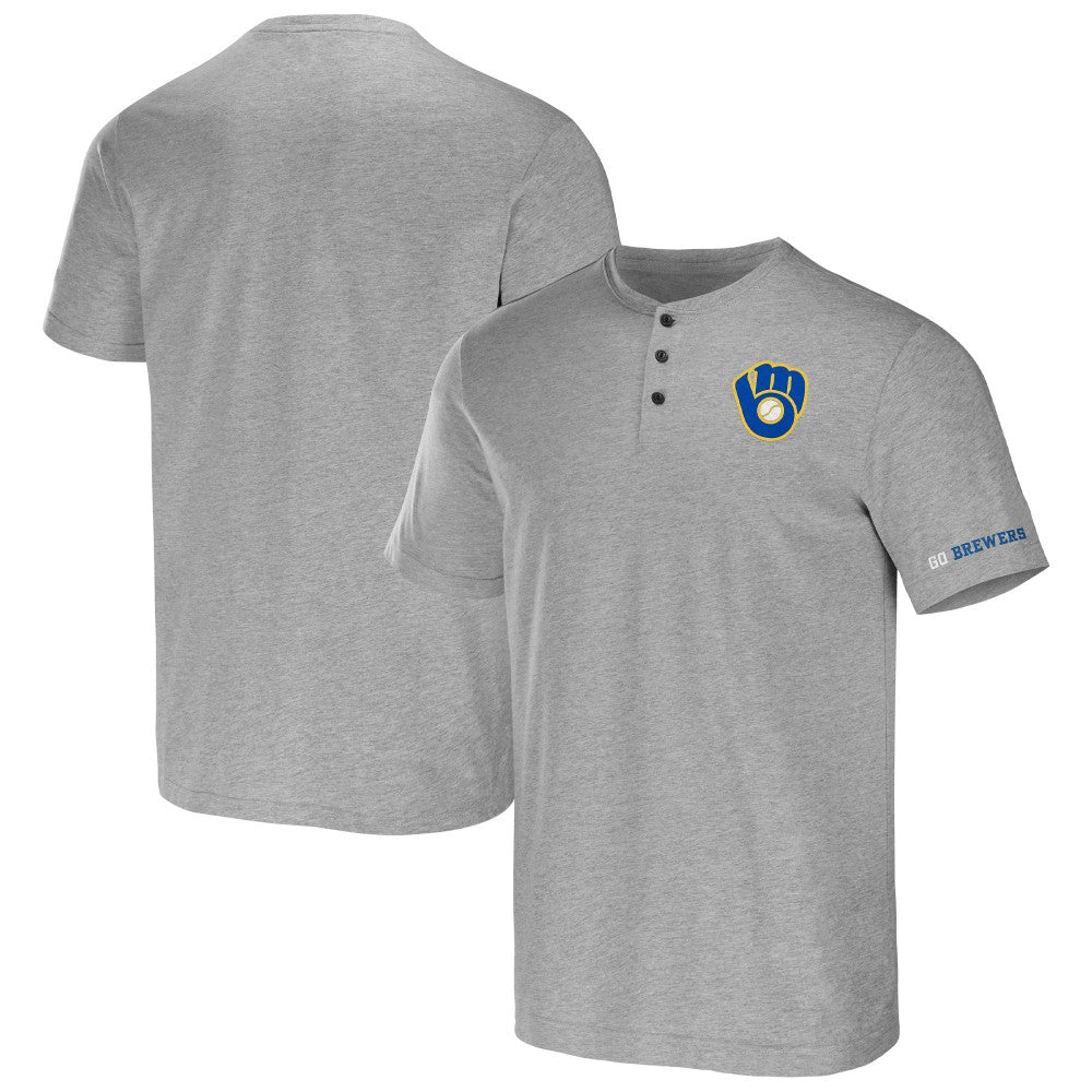 Milwaukee Brewers Darius Rucker Collection by Fanatics Henley T-Shirt discount