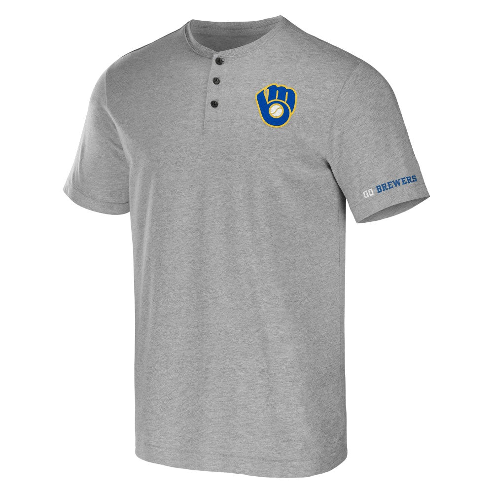 Milwaukee Brewers Darius Rucker Collection by Fanatics Henley T-Shirt discount