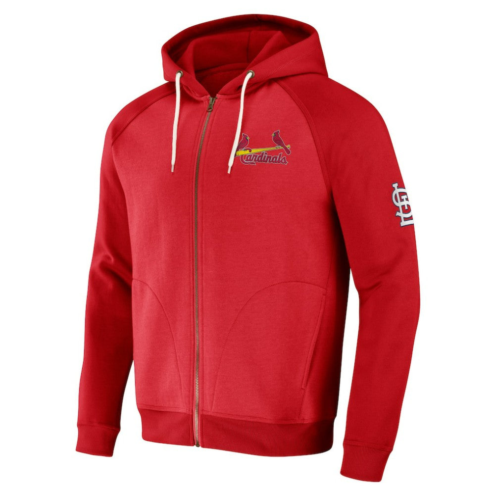 St. Louis Cardinals Darius Rucker Collection by Fanatics Raglan Full-Zip Hoodie Clearance