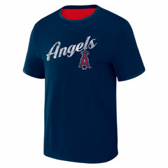 Los Angeles Angels Darius Rucker Collection by Fanatics Two-Way Ringer Reversible T-Shirt Clearance