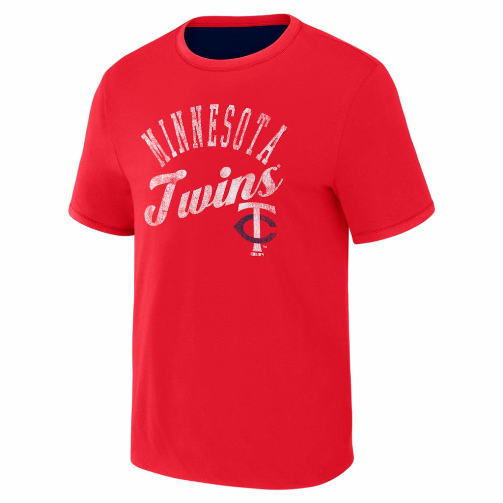 Minnesota Twins Darius Rucker Collection by Fanatics Two-Way Ringer Reversible T-Shirt Sale