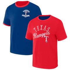 Texas Rangers Darius Rucker Collection by Fanatics Two-Way Ringer Reversible T-Shirt Clearance