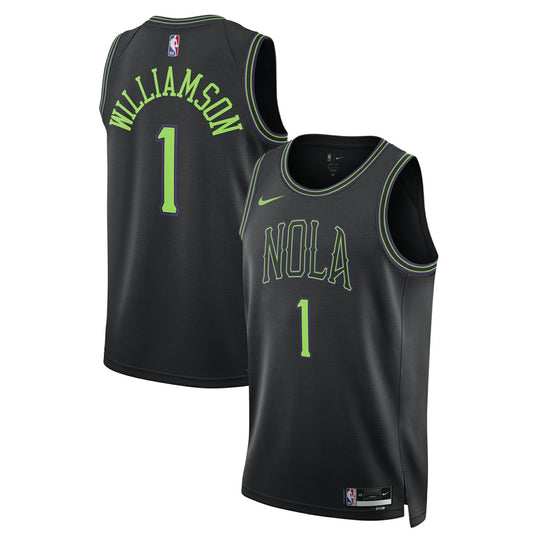 Zion Williamson New Orleans Pelicans Unisex 2025/26 Swingman Jersey - Black - City Edition | NBA Jerseys