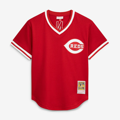 Johnny Bench Cincinnati Reds Mitchell & Ness Authentic Batting Practice Jersey - Scarlet | MLB Jerseys