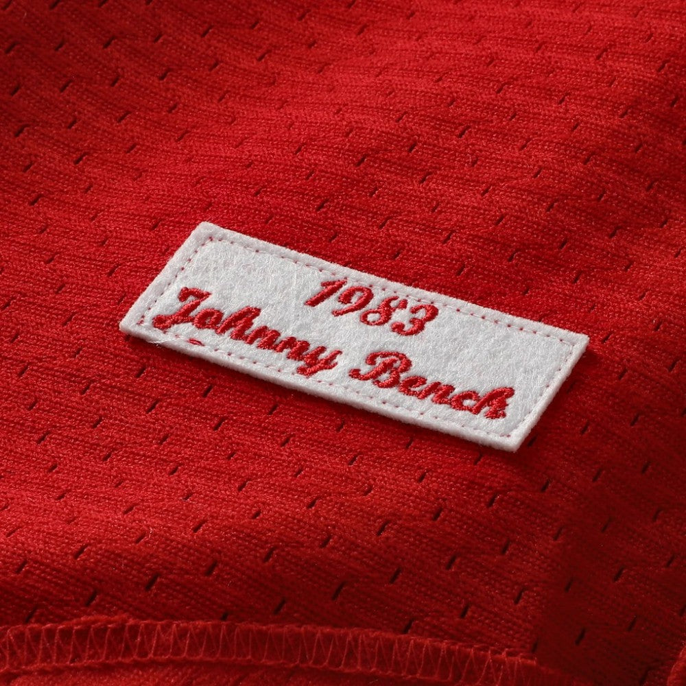 Johnny Bench Cincinnati Reds Mitchell & Ness Authentic Batting Practice Jersey - Scarlet | MLB Jerseys