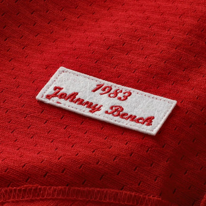 Johnny Bench Cincinnati Reds Mitchell & Ness Authentic Batting Practice Jersey - Scarlet | MLB Jerseys