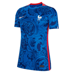 France Women's EC22 Home Soccer Jersey - Hyper Cobalt-Siren Red | Nike for Sale