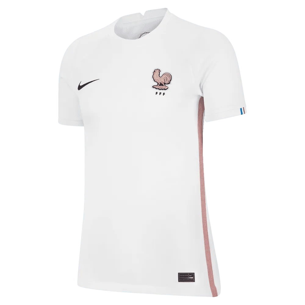 France Women's EC22 Away Soccer Jersey - White-Pink Glaze | Nike Sale
