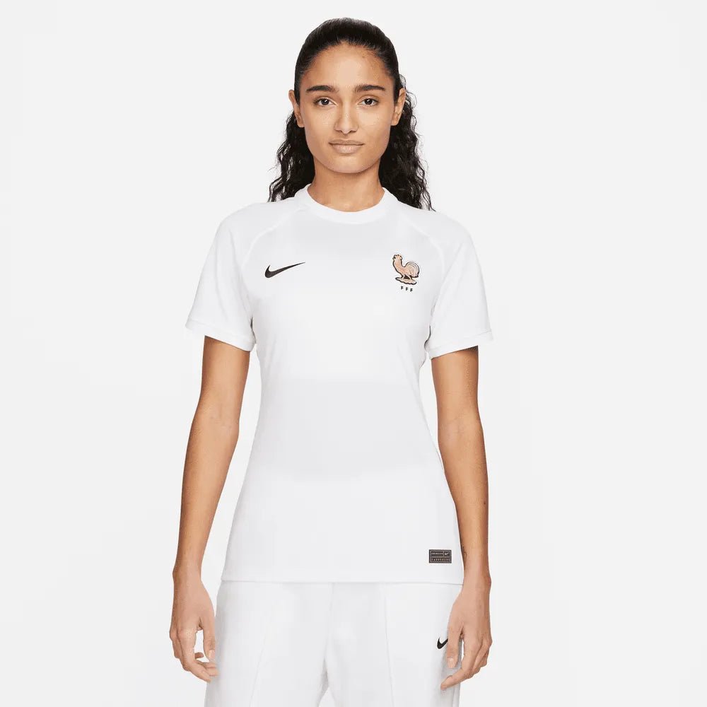France Women's EC22 Away Soccer Jersey - White-Pink Glaze | Nike Sale