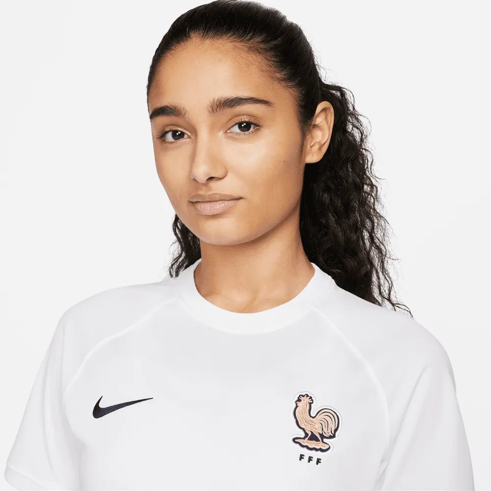 France Women's EC22 Away Soccer Jersey - White-Pink Glaze | Nike Sale