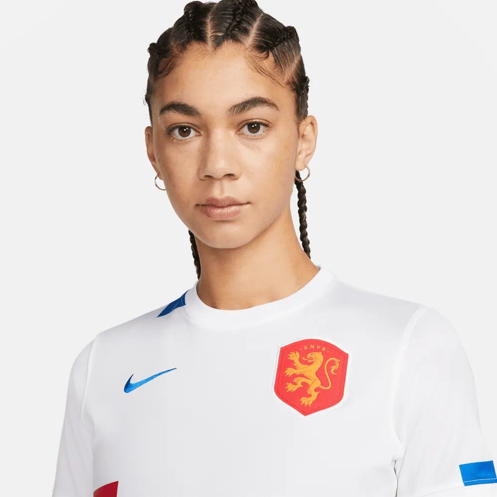 Netherlands Women's EC22 Away Soccer Jersey - White-Soar | Nike Discount