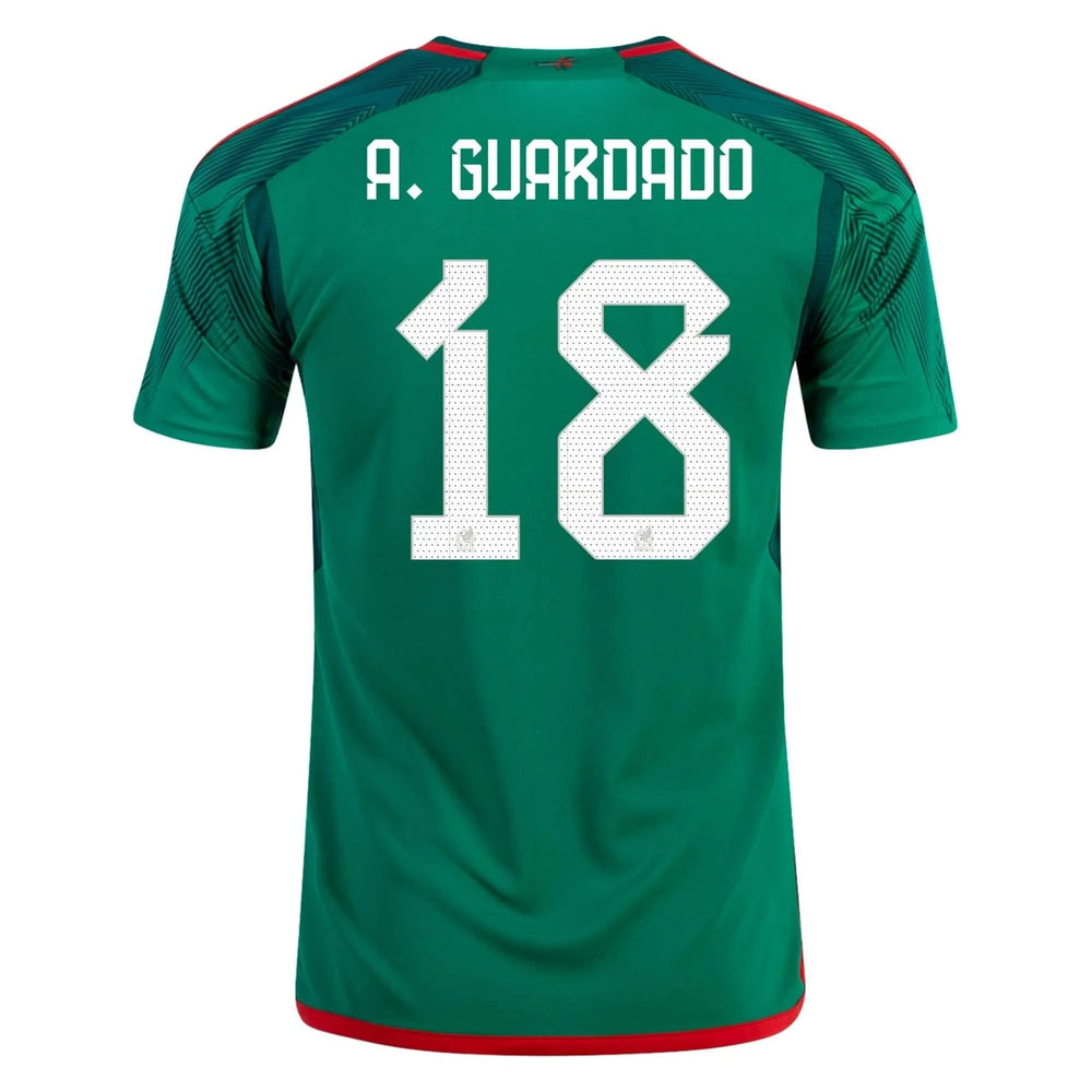 2022-23 Mexico Home Soccer Jersey - Green-Red | Adidas Discount