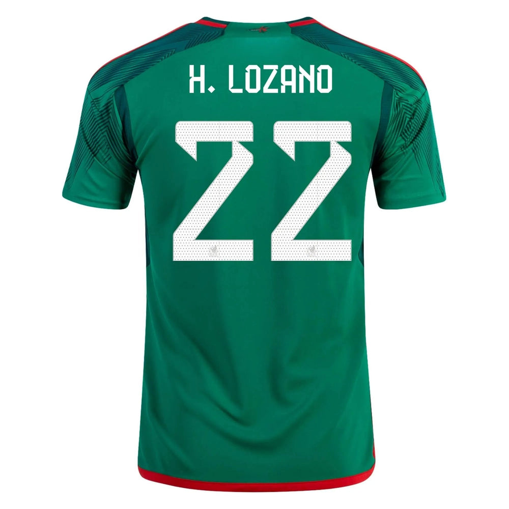 2022-23 Mexico Home Soccer Jersey - Green-Red | Adidas Discount