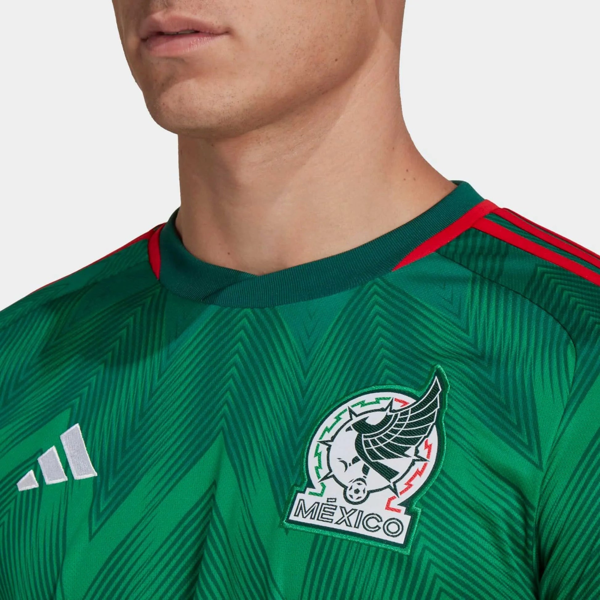 2022-23 Mexico Home Soccer Jersey - Green-Red | Adidas Discount