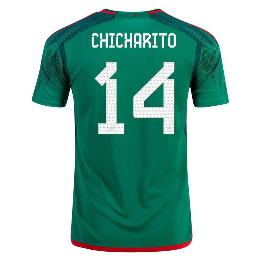 2022-23 Mexico Home Soccer Jersey - Green-Red | Adidas Discount