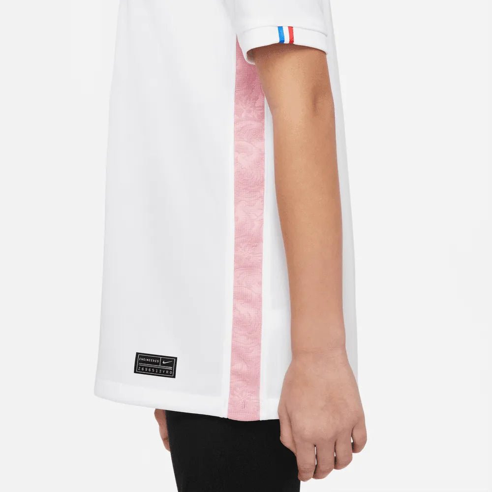 2022-23 France Away Youth Soccer Jersey White-Pink Glaze-Blue | Nike Online