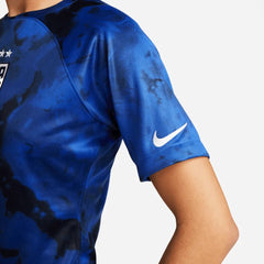 2022-23 USA Away Women 4 Star Soccer Jersey Bright Blue-White | Nike Outlet