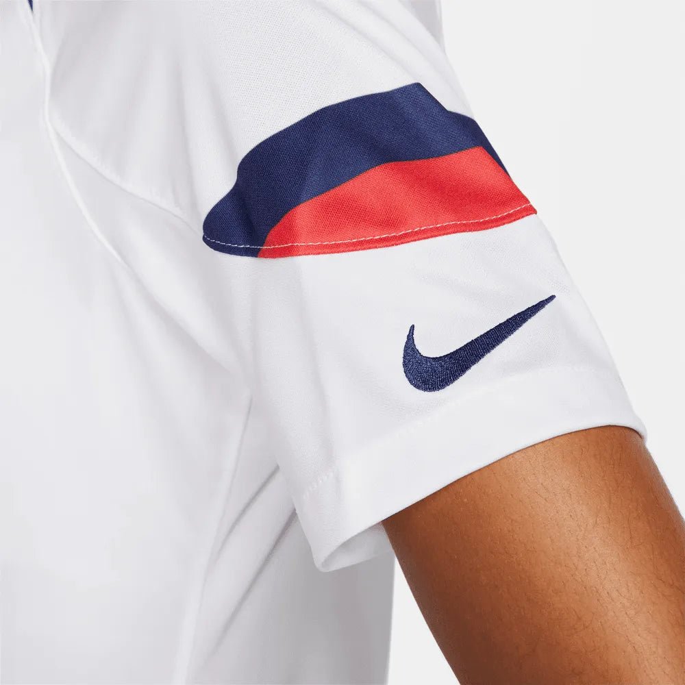2022-23 USA Women's Home 4 Star Soccer Jersey White-Hyper Blue | Nike Discount