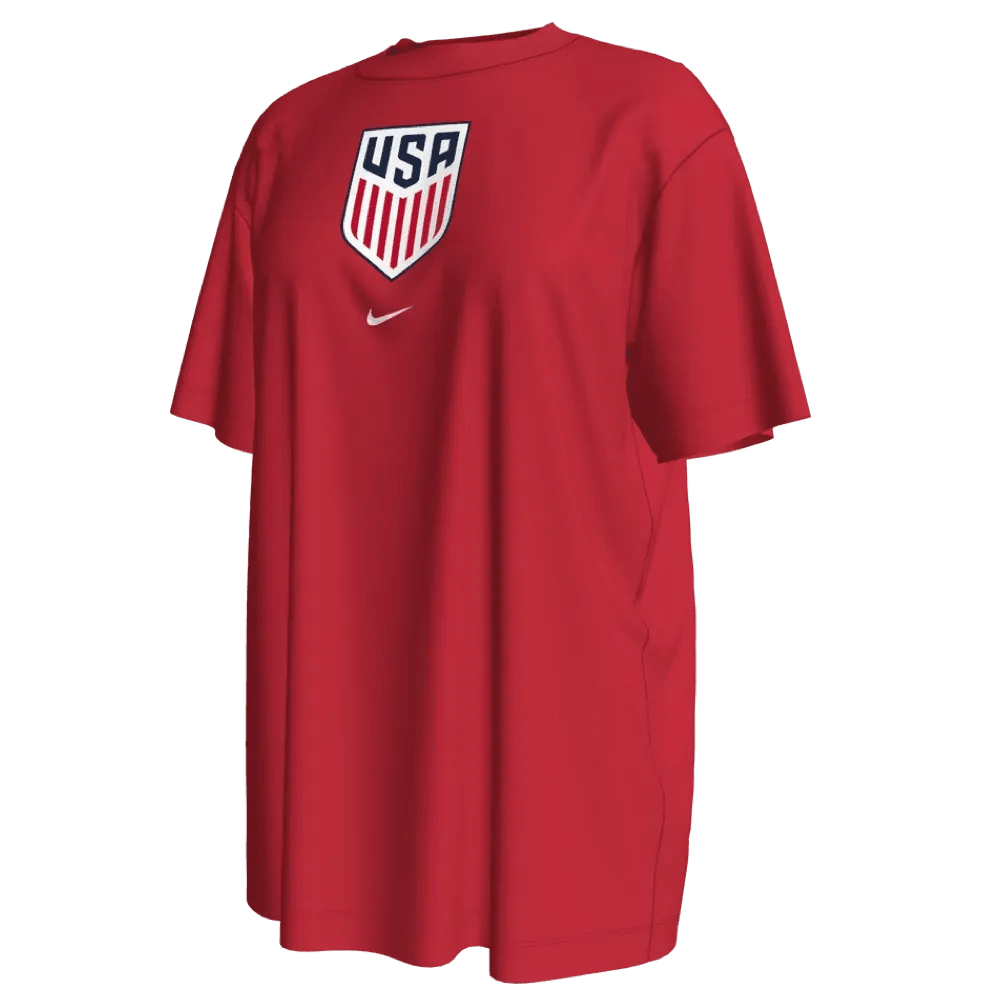 2022-23 USA Women's Crest WC22 Tee - Red | Nike Sale