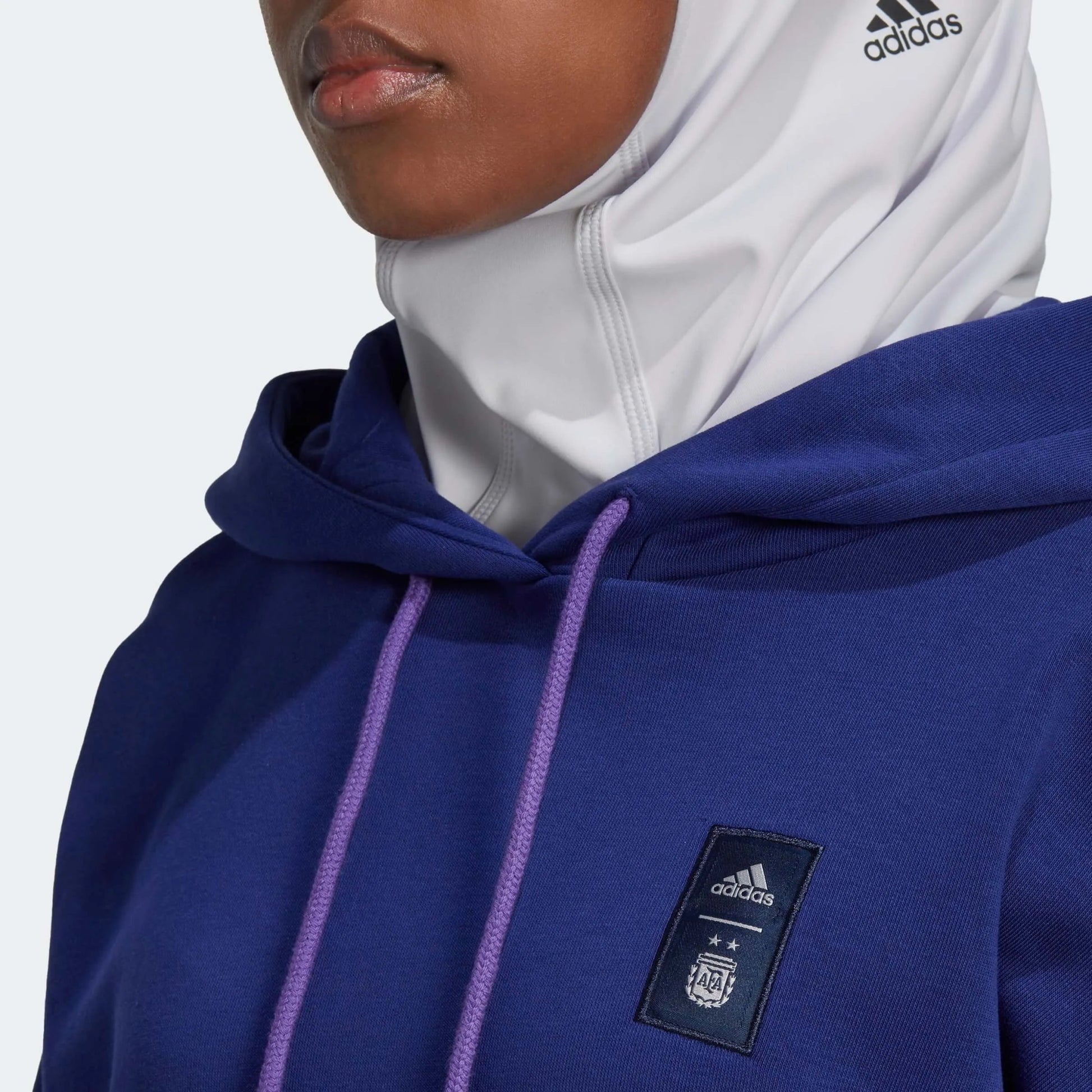 2022-23 Argentina Women's 3 Stripe Hoody Legacy Indigo | Adidas Discount