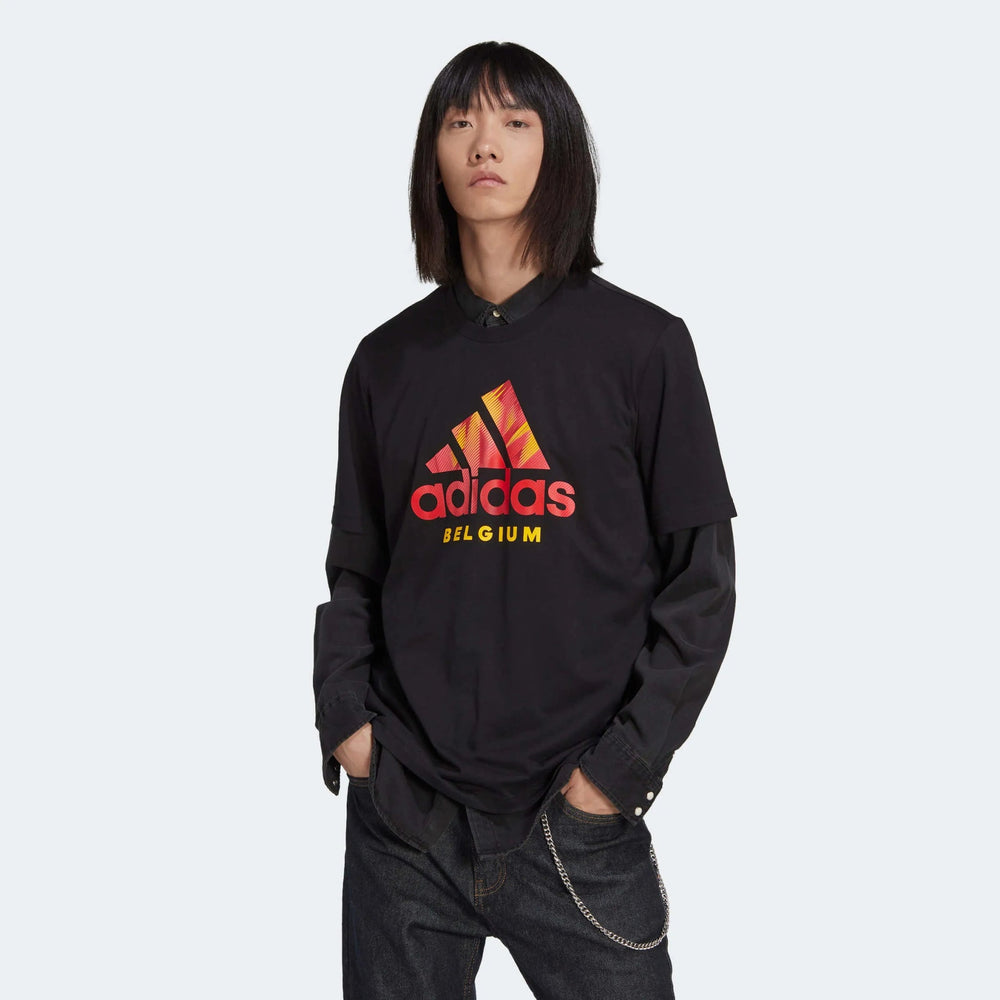 2022-23 Belgium DNA Graphic Tee - Black | Adidas Online