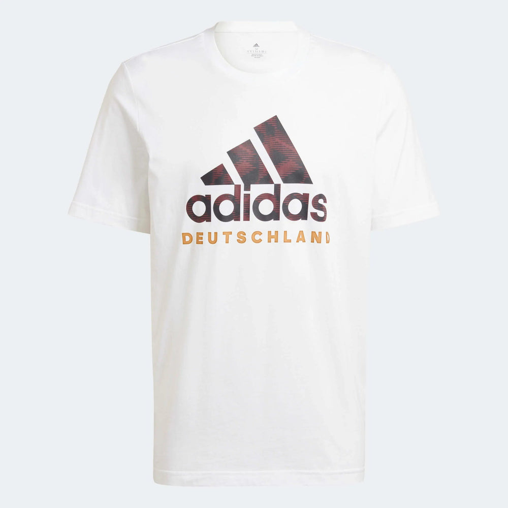2022-23 Germany DNA Graphic Tee - White-Black | Adidas Outlet