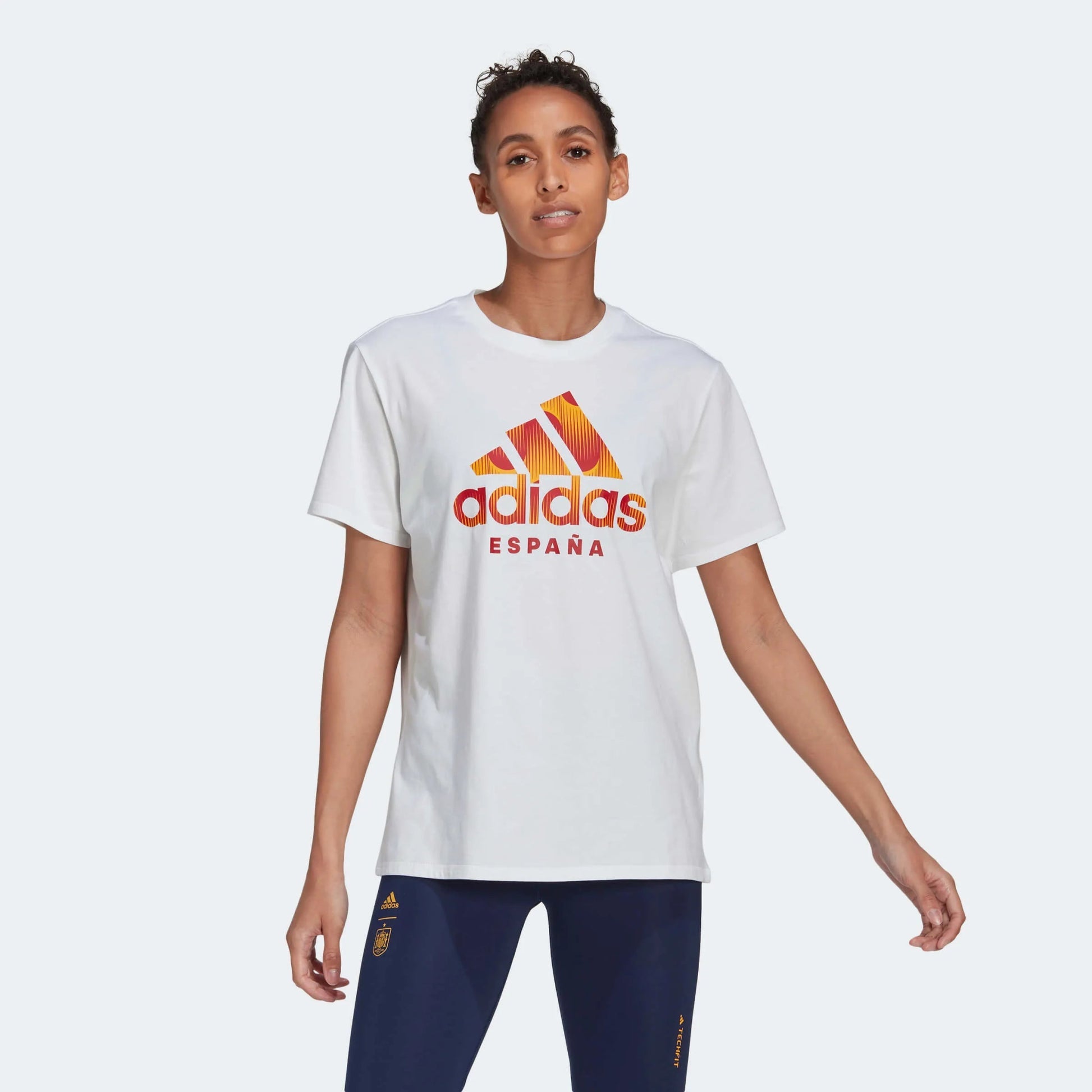2022-23 Spain Women's Tee - White | Adidas Sports