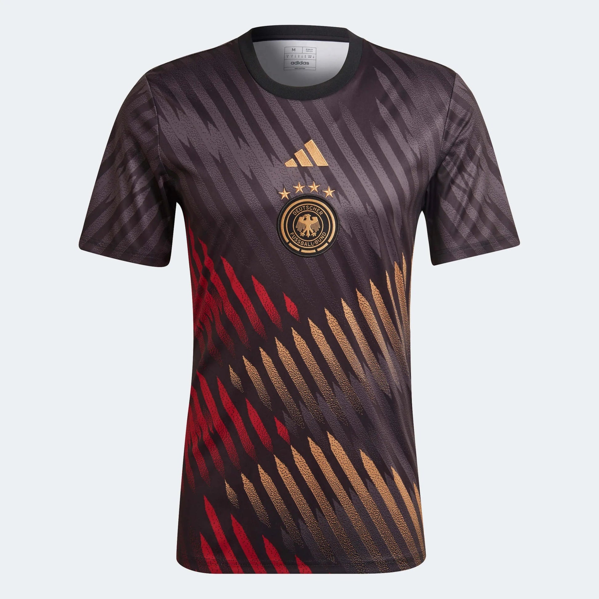 2022-23 Germany Pre-Match Soccer Jersey - Black-Grey-Red | Adidas for Sale