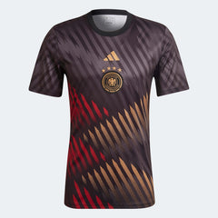 2022-23 Germany Pre-Match Soccer Jersey - Black-Grey-Red | Adidas for Sale
