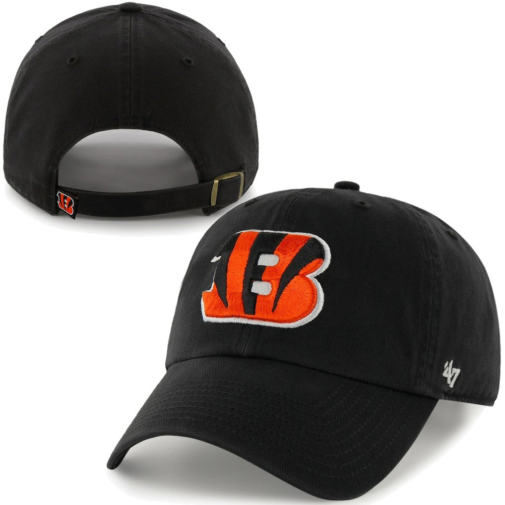 Cincinnati Bengals '47 Brand Cleanup Adjustable Hat Black - 47 brand