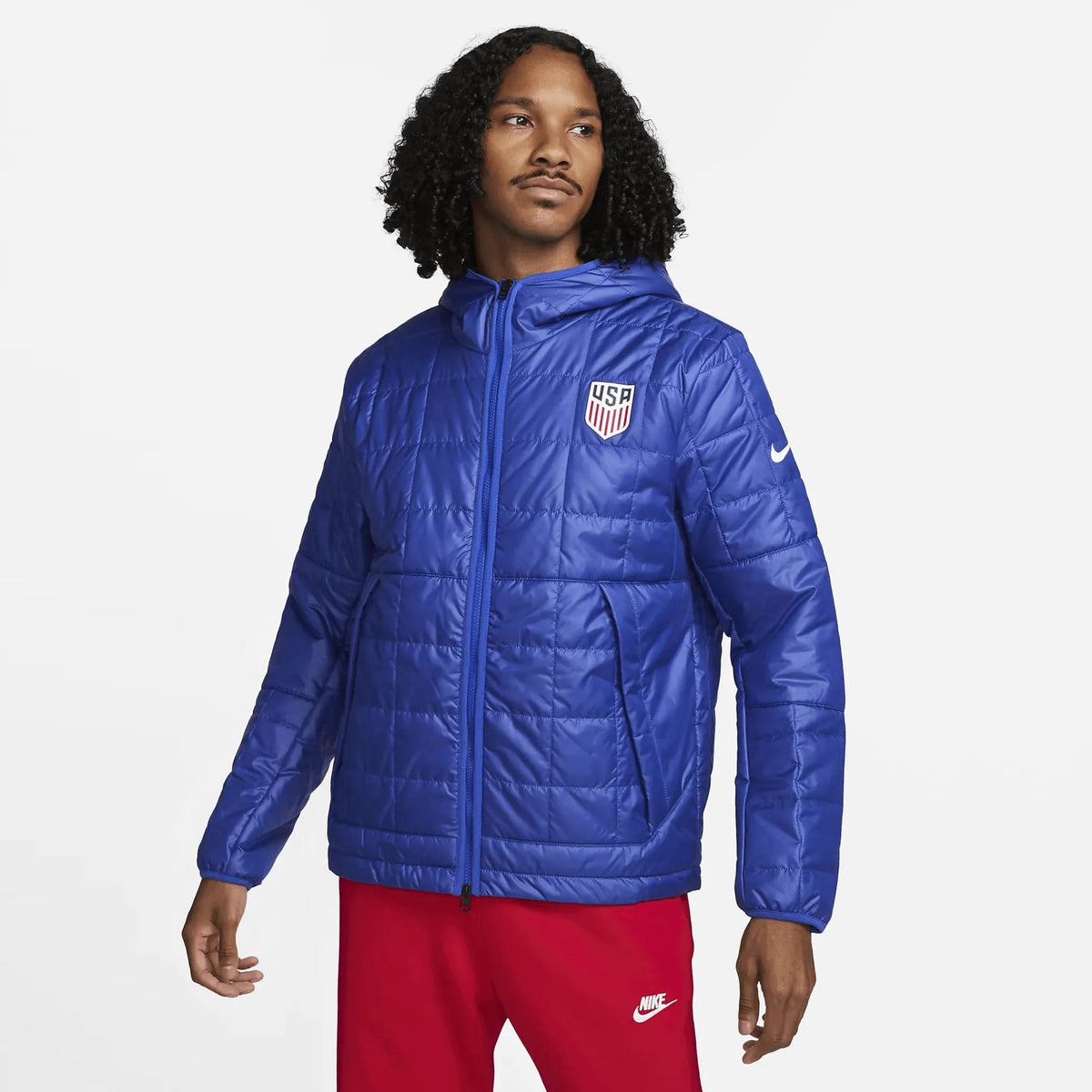 2023 USA Men's Fleece-Lined Hooded Jacket | Nike for Sale