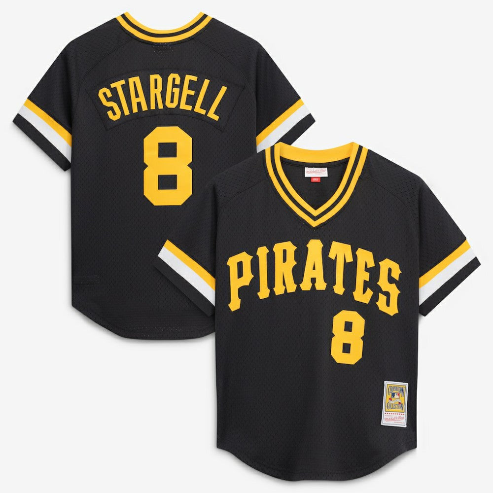 Willie Stargell Pittsburgh Pirates Mitchell & Ness Authentic Batting Practice Jersey Lifestyle