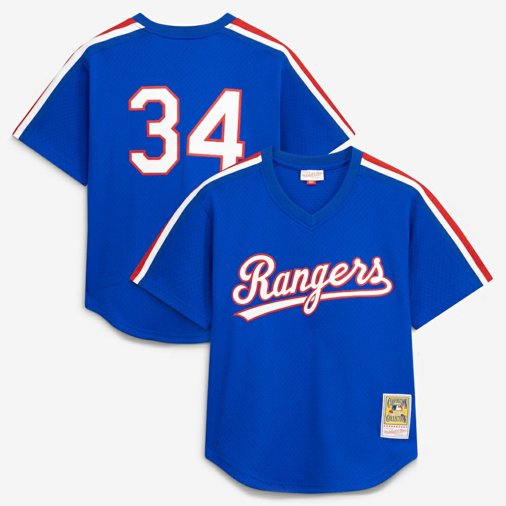 Nolan Ryan Texas Rangers Mitchell & Ness Authentic Batting Practice Jersey - Royal | MLB Jerseys