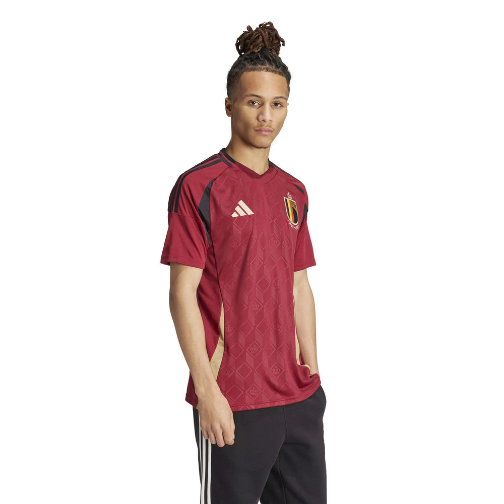 2024-25 Belgium Men's Stadium Home Soccer Jersey | Adidas Sports