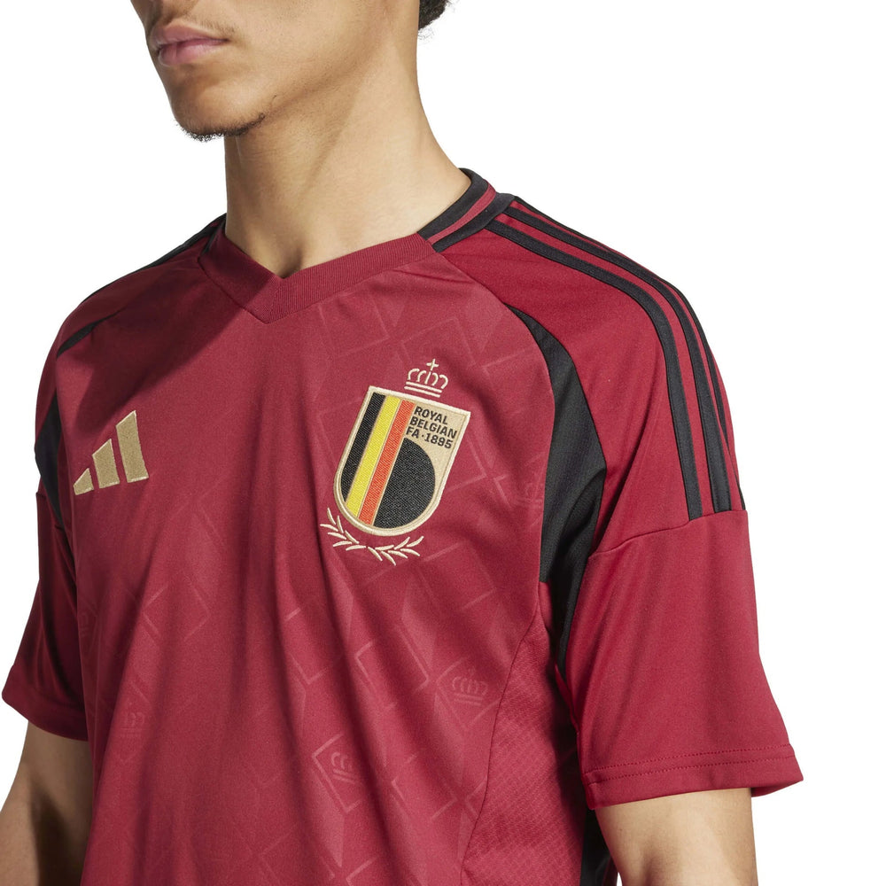 2024-25 Belgium Men's Stadium Home Soccer Jersey | Adidas Sports
