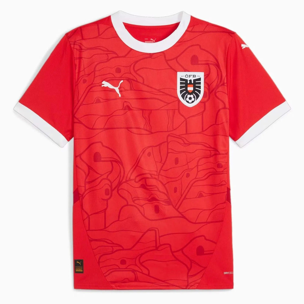 2024-25 Austria Men's Stadium Home Soccer Jersey | Puma Sale