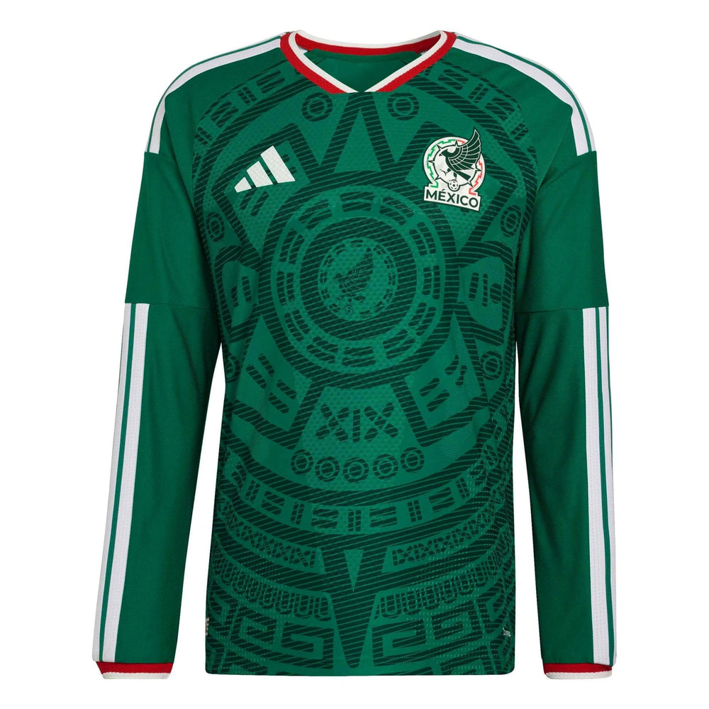 2026 Mexico Men's Authentic Home Long-Sleeve Soccer Jersey | Adidas Discount